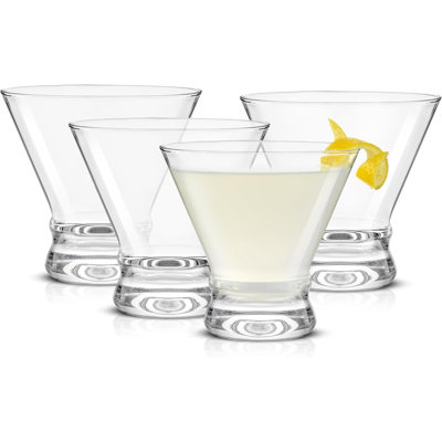 Ensemble de verres à martini sans pied Afina de 4 verres à boisson gazeuse de 8,5 oz pour cocktail et margarita