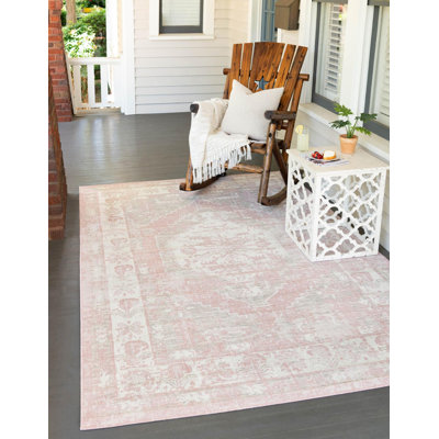 Outdoor Nile Area Rug Pink Color