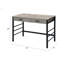 Disho  Light Weathered Oak &  Finish Writing Desk W/USB (Not Including Office Chairs)
