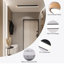 Modern Linear Wood Dimmable LED Flush Mount with Remote-598883533-746111813