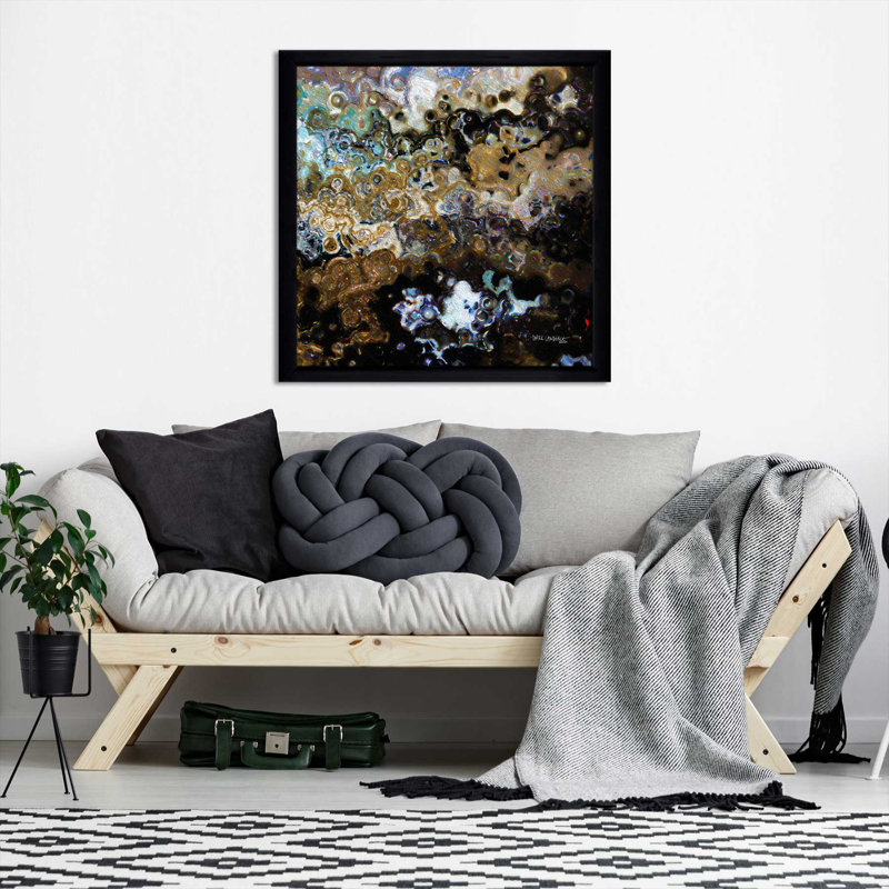 Jean 10: 11 «Our Shepherd's Love» par Mark Lawrence - reproduction, H 31,5 po x l 31,5 po x P 1 po, Cadre noir