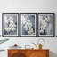 FLORAL Series CLxxxx - Impression encadrée sur mesure de qualité supérieure - 3 pièces-366861695