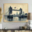 Art mural rétro, lumières de pont de la tour à Londres, Royaume-Uni II-1855691419-1855691395-1614779320