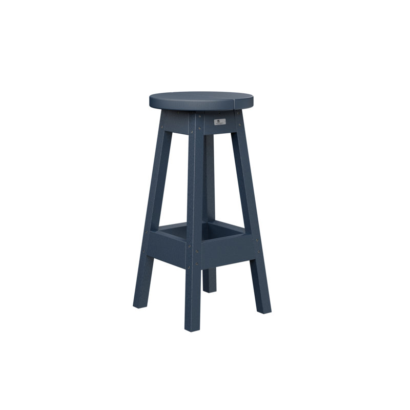 Berlin Gardens Regular Outdoor Bar Stool, Navy Blue