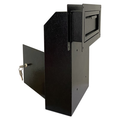 Door Drop Box,Mail Slots Through the Door Prevents Fishing Locking Steel Mailbox with Rear Access