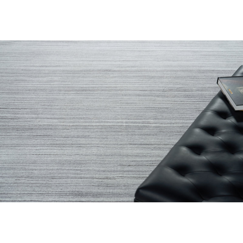 Serenity handloomed PET Beige/Brown Area Rug, Light Gray/Ivory, Rectangle 9' x 12'