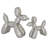 Porcelain Ceramic Balloon Dog Decorative Sculpture Set-51955249