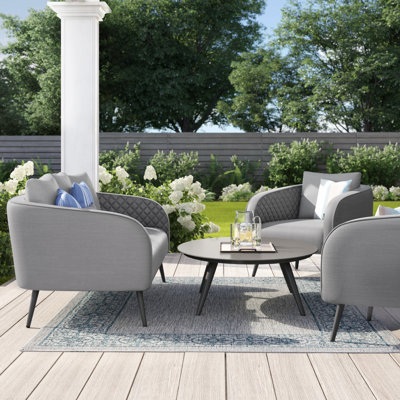Mentor Outdoor Fabric 3 Seat Sofa Set