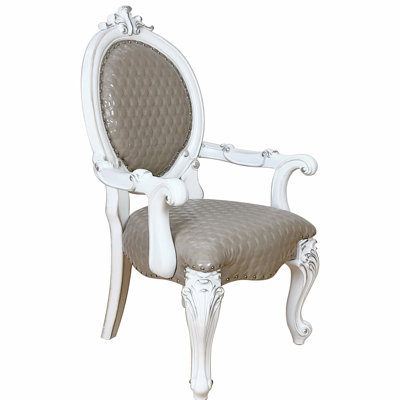 2 Taupe And Bone White Arm Chair Collection - Stylish & Seating Options 2 Chairs In