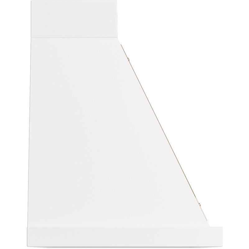 ILVE Nostalgie II Noblesse 48 in Range Hood, White/Brass