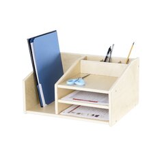 Beaumys Stacking Wood Desk Organizers Darby Home Co Finish: Mahogany