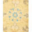 Tapis unique en laine noué à la main 9 pi 5 po x 12 pi nouvel âge Casheena en ivoire / brun / lime