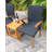 Garry Solid Teak Wood Side Table with Shelf