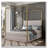 Metal Canopy Bed With Tall Corduroy Upholstered Headboard And Four Poster, No Box Spring Needed-389709816-389709797