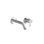 Acquaco Linki Deco Wall Mount Two-Hole Single Handle Bathroom Lavatory Faucet with 6-7/8'' Spout Reach