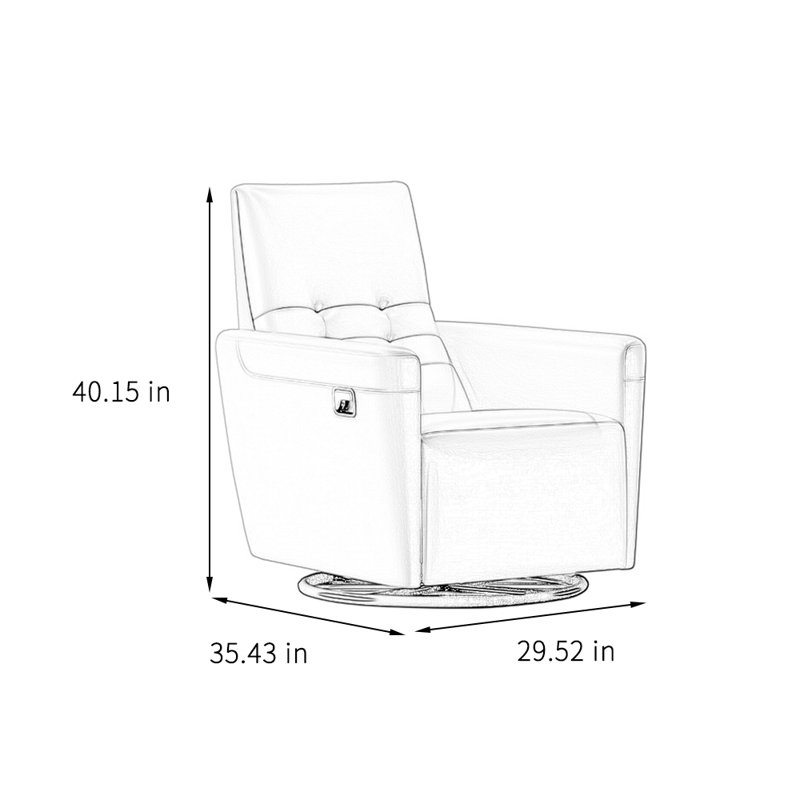 Fauteuil inclinable paresseux de qualité, Noir, noir, noir, noir
