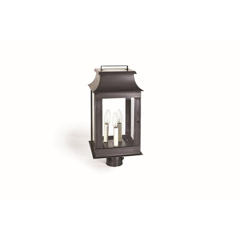 Concord Lantern Head, Clear, Dark Brass