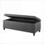 Banc de rangement en polyester gris anthracite FlowLuxe-1938052262