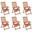 Capelle Folding Patio Dining Side Chair with Cushion