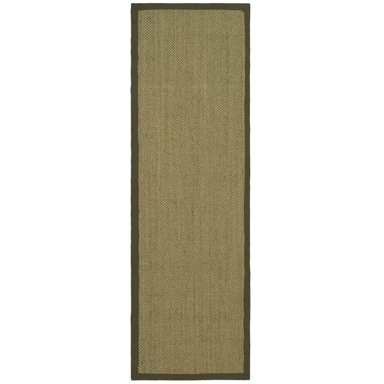 Auckland Jute/Sisal Beige/Green Area Rug