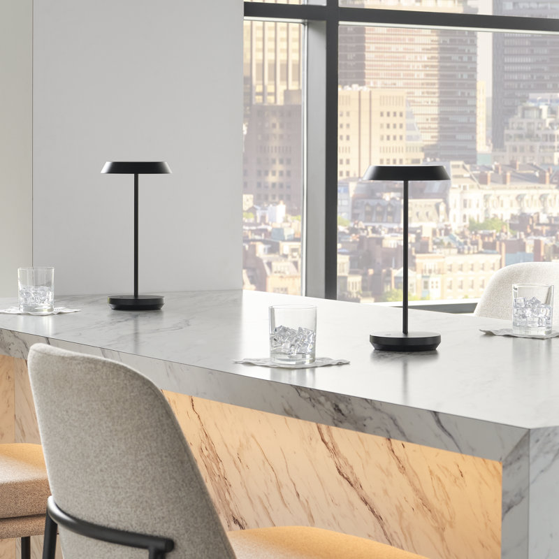 Tepa Accent Rechargeable Table Lamp, Black