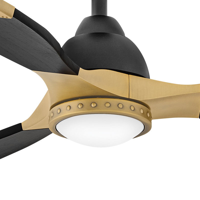 Hinkley Aileron 60" Integrated LED Smart Ceiling Fan, Matte Black