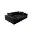 Siège de canapé modulaire 98,4 * 68,9 po, canapé rembourré et compressé pour le salon, la chambre à coucher, l’appartement, aucun assemblage requis, combinaison gratuite pour 4 PC, tissu en velours côtelé moelleux-2086911238