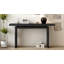 U_STYLE Console au placage de frêne de conception unique, de style simple et moderne, avec un plateau de table astucieux, convenant au vestibule, au couloir, au salon, au vestibule-1190943878