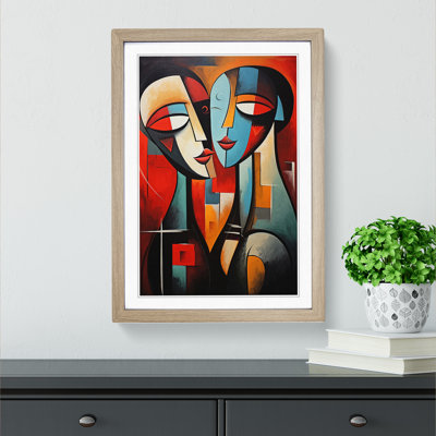 Lovers Abstract No.2 - Framed Print
