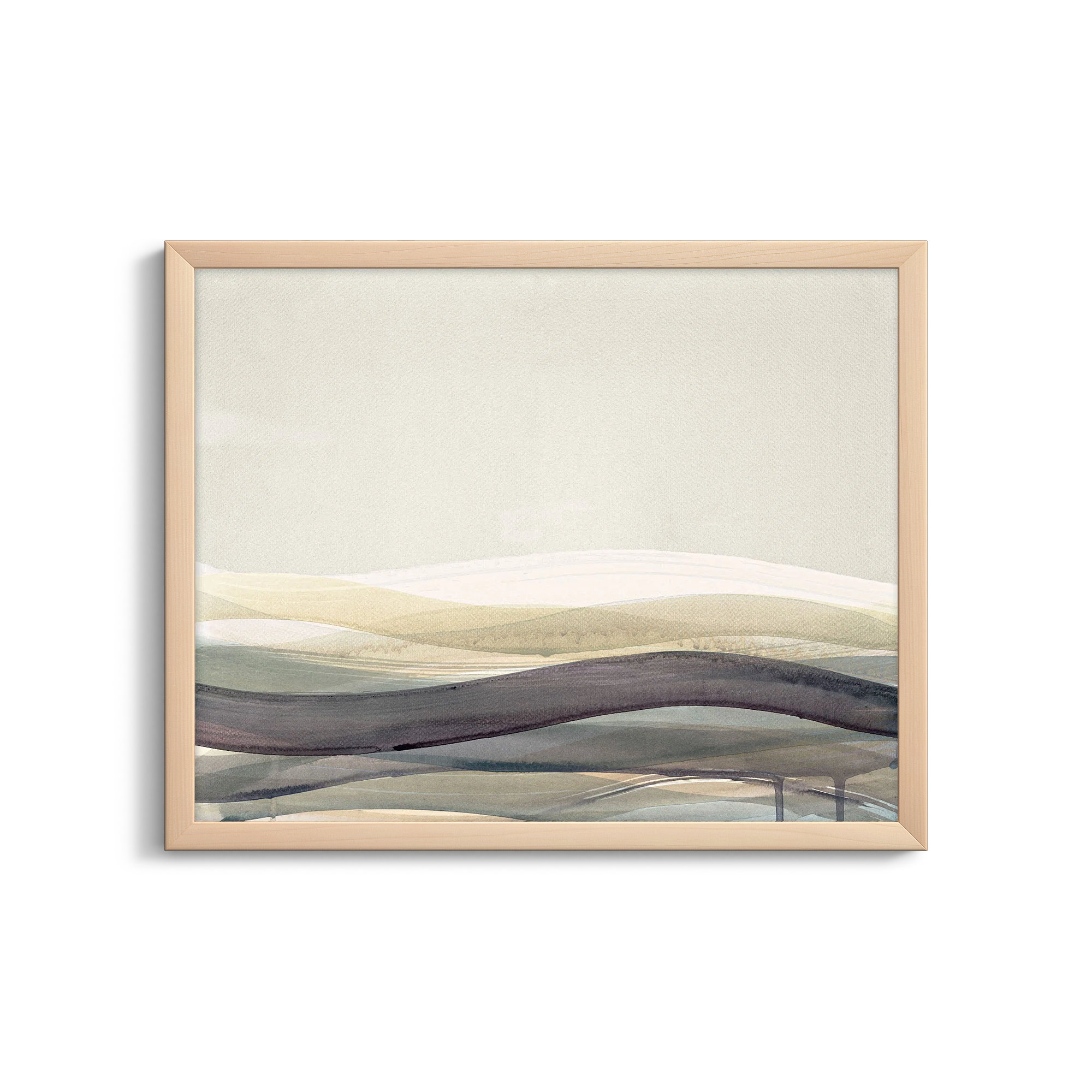 Preliminary II by Beth James, White Framed, 20" W x 16" H