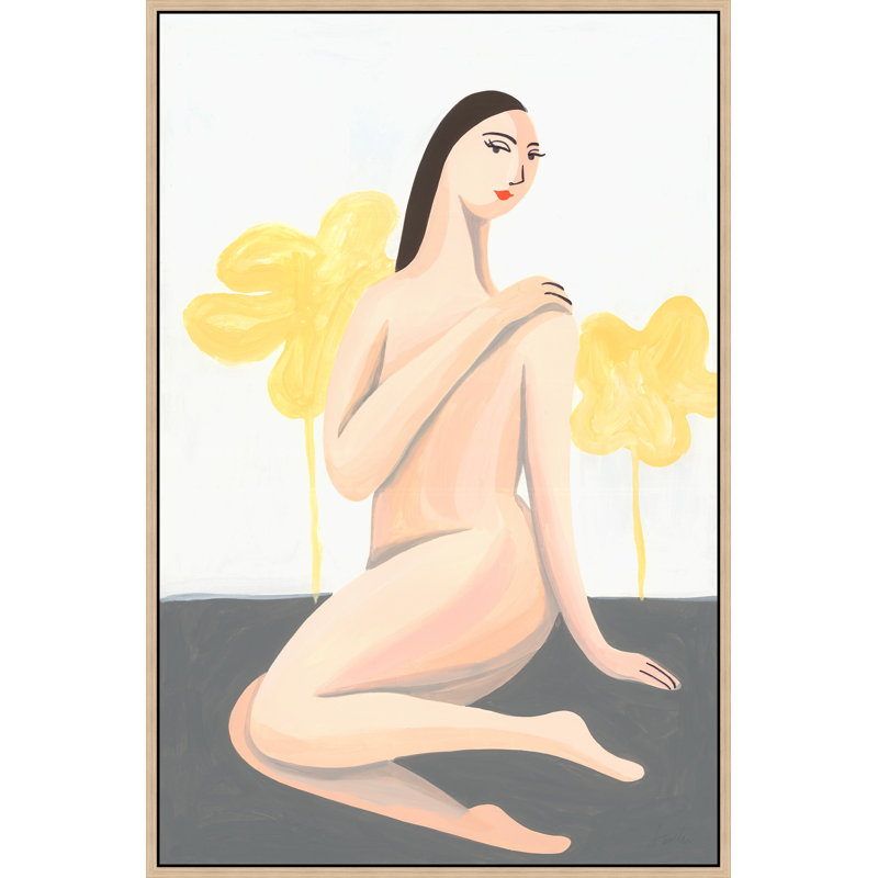 Mignon Comme Toi II par Janice Sadler - Peinture sur toile, H 37,75 po x l 25,75 po, Verre