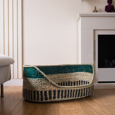Striped Polyester Pet Bed