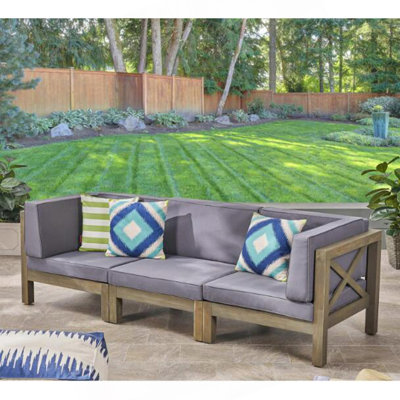 BRAVA X-BACK 3 SEATER OUTDOOR SECTIONAL SOFA SET,