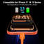 Câble de charge tressé USB-C vers USB-C, chargeur rapide PD 60 W, 1 m, orange, lot de 2, pour iPhone 15/16/17, iPad, Samsung et autres appareils USB-C