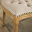 Chaises de salle à manger en velours beige de style antique, avec 2 fauteuils rembourrés à la main-792077693