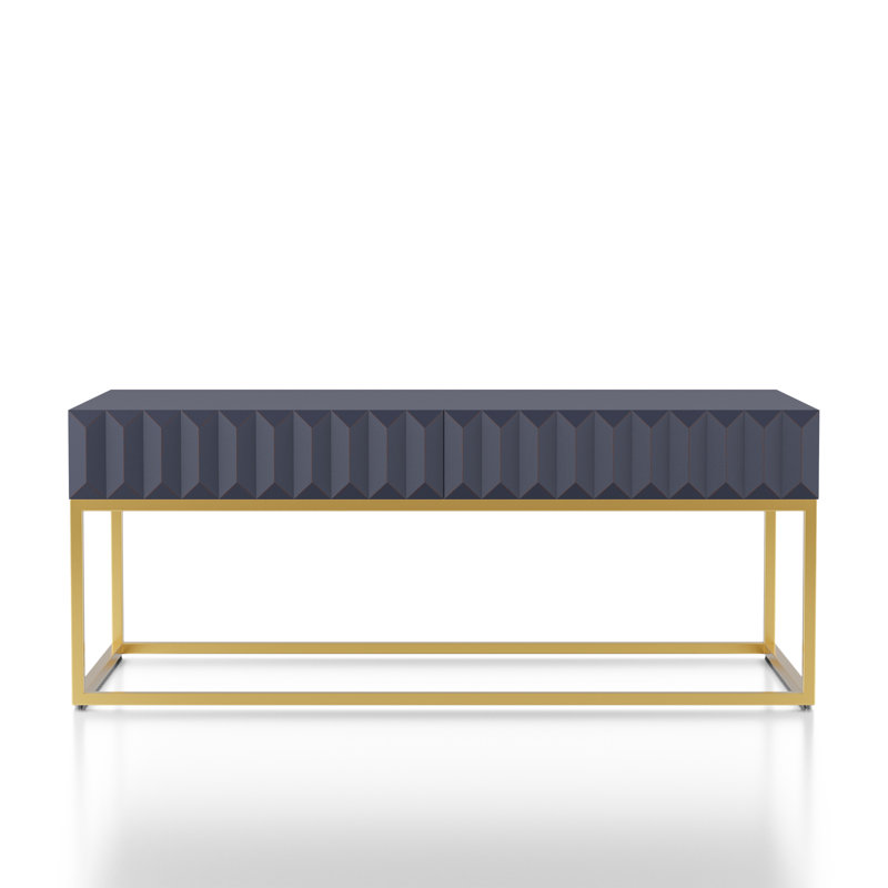 Rodolfo Single Coffee Table, Antique Blue