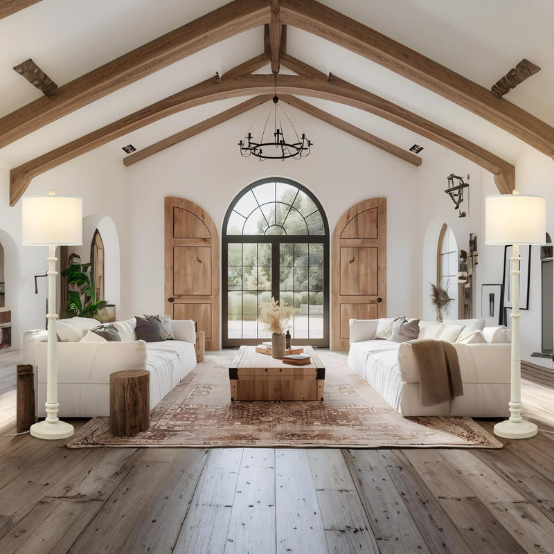 Resin Farmhouse Floor Lamp