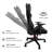 Inbox Zero Adjustable Reclining Ergonomic Swiveling PC & Racing Game Chair-512866015