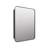 Stainless Steel Recessed Framed Single Door Medicine Cabinet with Adjustable Shelves-69957679