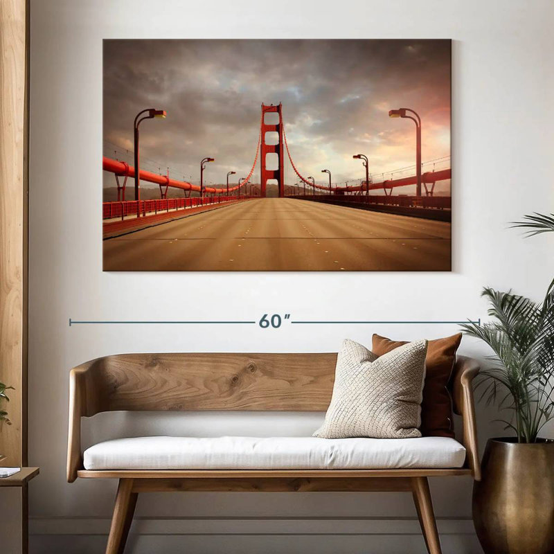 Lilie Deserted Gate Bridge, 34" H x 51" W