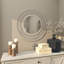 Miroir mural rond en bois de bambou-1728147086