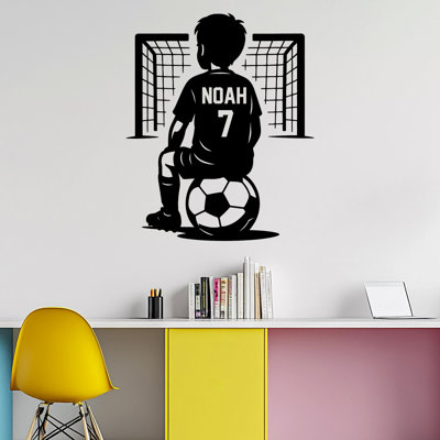 Autocollant mural de football personnalisé