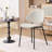 Set of Four Upholstered Dining Chairs with Curved Backrest, Ideal for Mid - Century Modern Dining Rooms and Multi - functional Use-1304899925