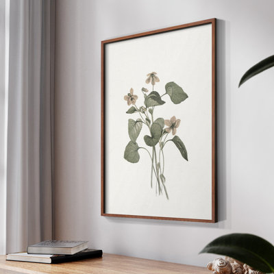 «Vintage Floral Print», impression encadrée sur papier
