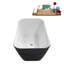 Baignoire autoportante 59 "avec drain interne Streamline-112235332