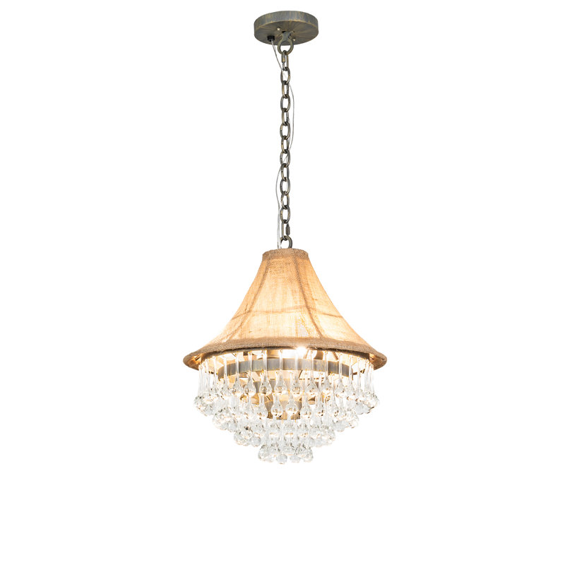 Chandelier, 10" H x 18" W x 18" D