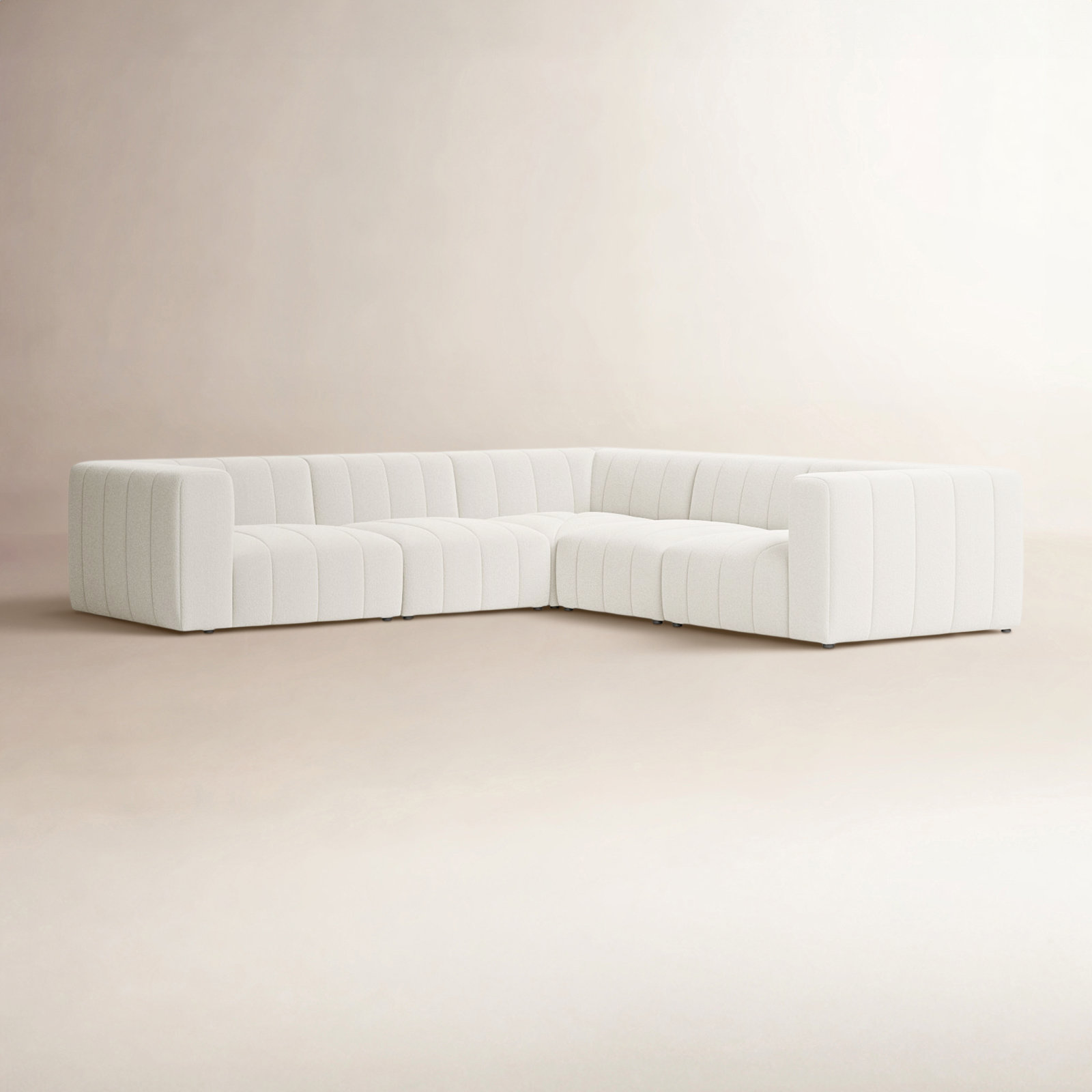 Bowry Modular Upholstered L-Sectional, Fayette Cloud