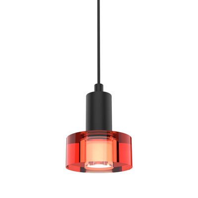 1 - Light Single Drum LED Pendant