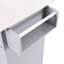 Îlot de cuisine gris avec rangement pour poubelles, tiroirs, armoires, roues mobiles et bac à roulettes à pieds fixes, abattant, tablettes réglables, pratique-211499758
