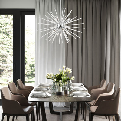 9 - Light Dimmable Sphere Chandelier